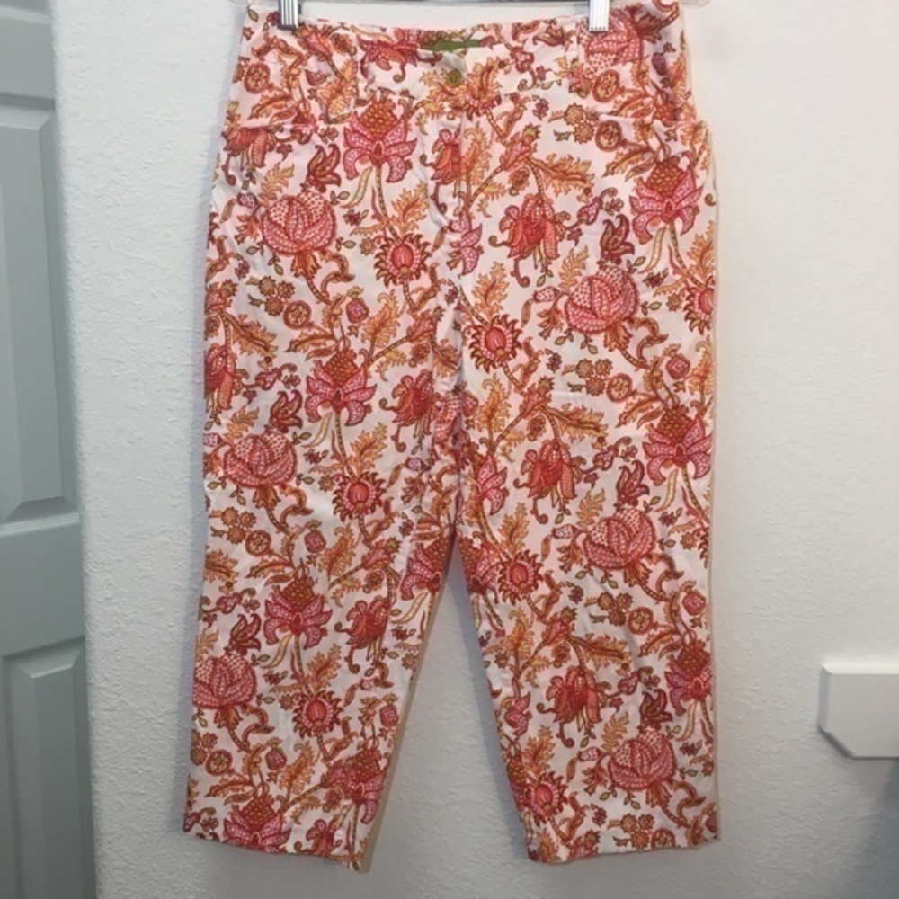 Island Republic Capris Floral Print Cropped Pants